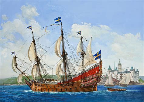 Revell Ag Germany 1150 Wasa Swedish Regal Sailing Ship Model Kit In