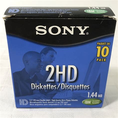 Sony Lot Of 8 35 Floppy Disks 2hd High Density 144 Mb For Ibm