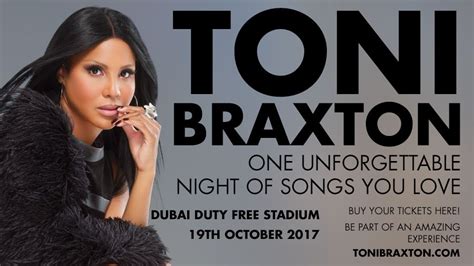 **race replay begins in full at 2:26. Toni Braxton LIVE in Dubai - Platinumlist.net