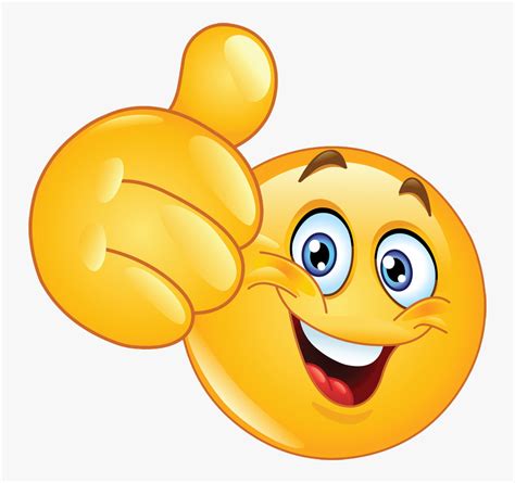 Wow Emoji Png Smiley Face With Thumb Up Free