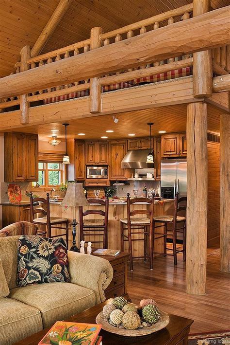 121 Rustic Log Cabin Homes Design Ideas Log Houses Dining Rooms And