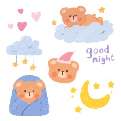 Tumblr Png Cute Good Night Kawaii Illustration Caligraphy Cute