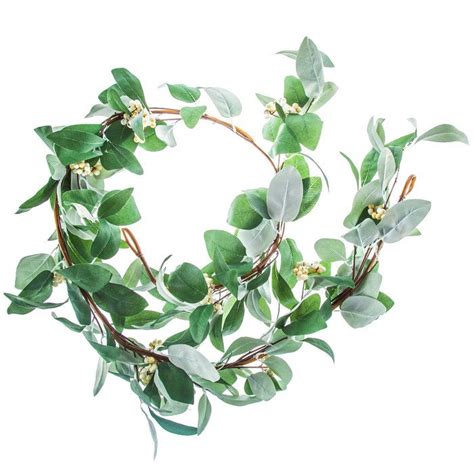 He was a trooper and trudged all over the store with me. Eucalyptus Berry Garland | Berry garland, Magnolia leaf ...