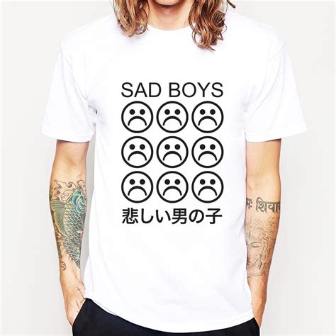 Sad Boys Japanese Sad Face Yung Lean Aesthetic Tumblr T Shirt In T