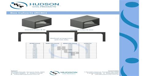 Box Culverts Rcbc Hudson Culverts2pdf · Pdf Filehudson Civil