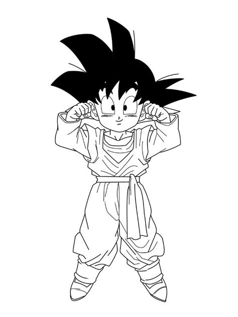 Dragon ball z (ドラゴンボールz, doragon bōru zetto?) (usually abbreviated as dbz) is a series of animation produced by toei animation. Goku Coloring Pages in 2020 | Chibi goku, Disney princess ...