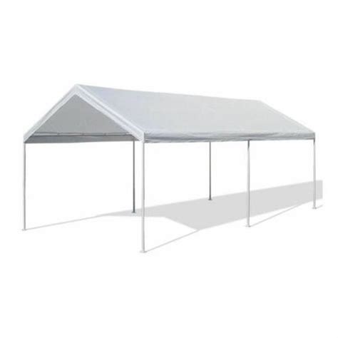 Canopy garage top frame 10 x 20 big tent portable parking carport car shelter. Awnings & Canopies NEW Caravan Canopy 10 X by 20 Feet ...