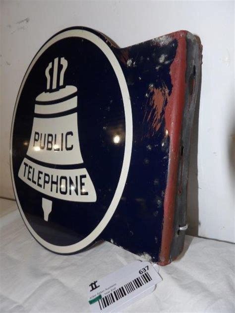 Sold Price Dst Ohio Bell Public Telephone Flange Sign December 3