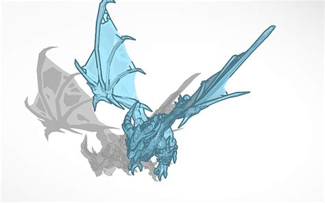 3d Design Crystal Dragon Tinkercad