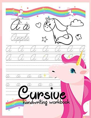 It's hard to argue with this. Cursive handwriting workbook: Unicorn Cursive Writing ...