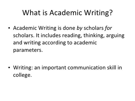 Academic Writing 1class Content