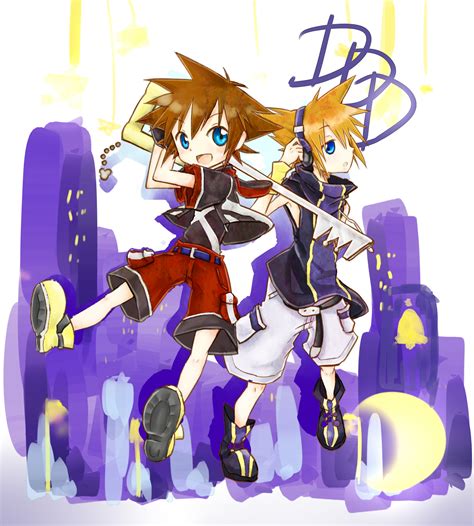 Sora And Sakuraba Neku Kingdom Hearts And 2 More Drawn By Azizya