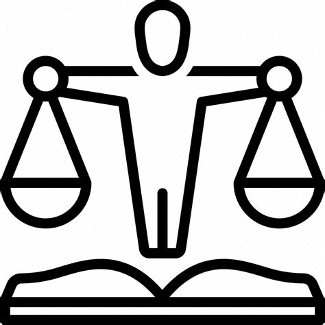 Ethics Morality Law Justice Balance Scale Management Icon
