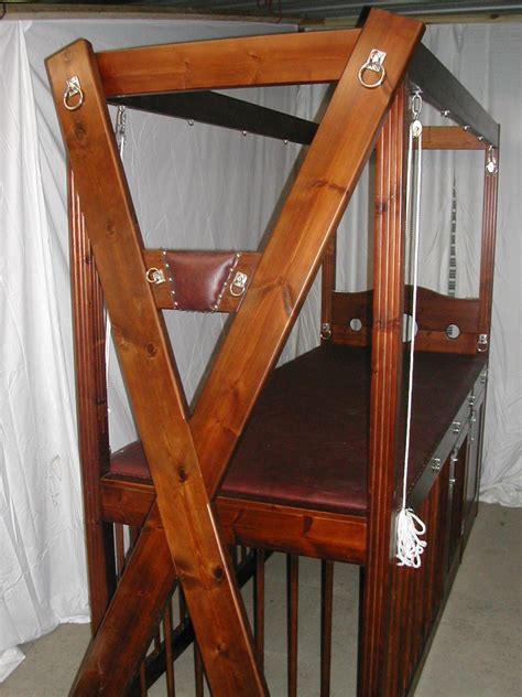 This Superb Large Hand Crafted Padded Poster Bondage Bed Has St