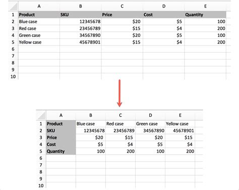 How To Transpose Columns And Rows In Microsoft Excel