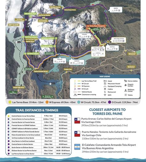 Trekking Circuits For The 20222023 Season Torres Del Paine National