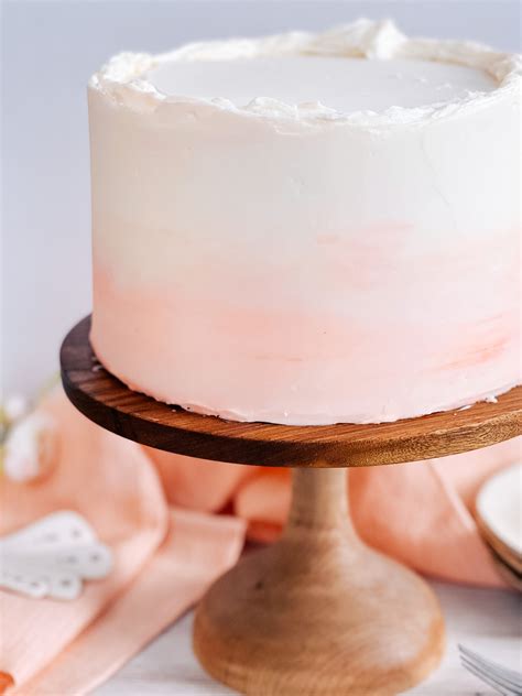 The Perfect Summer Inspired Peaches And Cream Cake Cake By Courtney