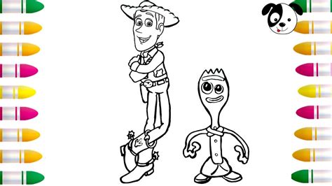 For kids & adults you can print toy story or color online. ⭐Toy Story 4 THE MOVIE Drawing and Coloring woody - Forky ...