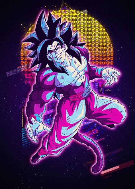 Goku Dragonball Poster By Introv Art Displate In 2021 Dragon Ball