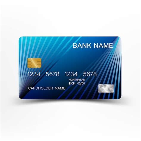 Premium Vector Modern Credit Card Template Design