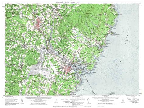 Maine 1950s Usgs Topo Maps