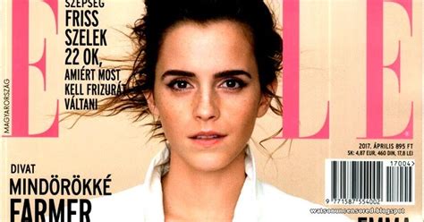 Emma Watson Updates Emma Watson Covers Elle Hungary April