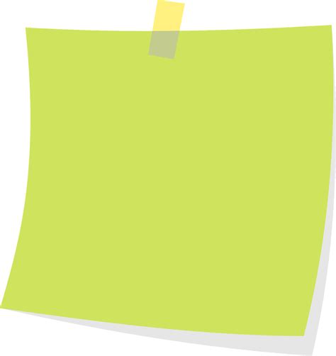 Post Note Clipart Background Collection Clipart Sticky Note Png