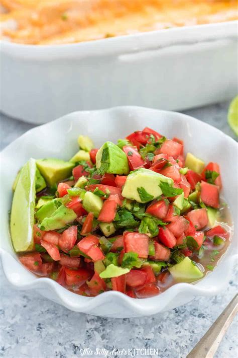 Avocado Salsa Recipe Made With Easy Simple Ingredients