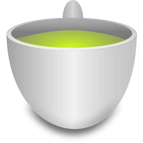 Green Tea Pot Vector Drawing Free Svg