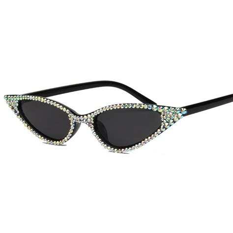 Rhinestone Cat Eye Sunglasses Nibor Boutique