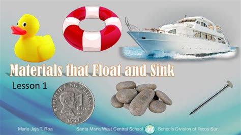 Materials That Float And Sink