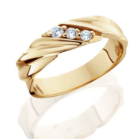 Maybe you would like to learn more about one of these? 1/10ct Diamond 14K Yellow Gold Mens Wedding Ring | eBay