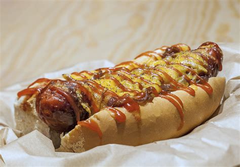 Cheese Dog Traditional Hot Dog From United States Of America