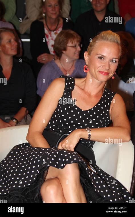 Annett Fleischer Schauspielerin Moderatorin Lanz Aufzeichnung Vom Stock Photo