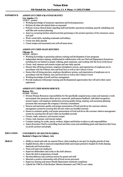 Pastry Chef Resume Sample Pdf Template