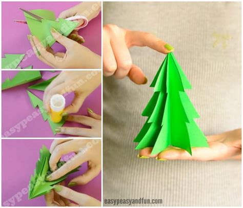 3D Paper Christmas Tree Template - Easy Peasy and Fun