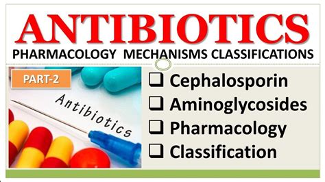 Antibiotics Part 2 Cephalosporin And Aminoglycoside Pharmacology