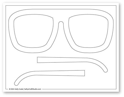 free printable glasses templates for crafts