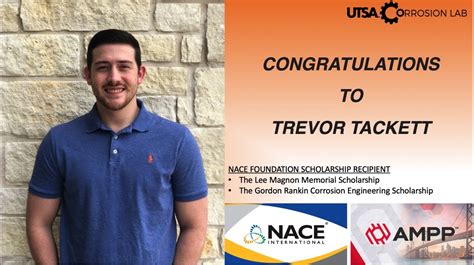 Trevor Tackett Website Poster Nace Scholarship Mechanical Engineering