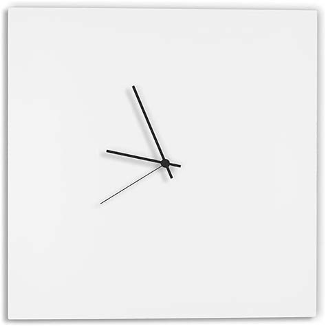 Modern White Clock Whiteout Black Square Clock Minimalist