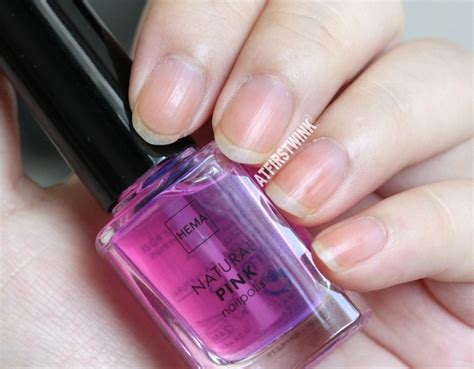 Review Hema Natural Pink Nail Polish Dior Nail Glow Dupe