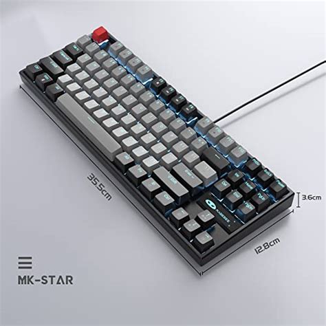Magegee 75 Mechanical Gaming Keyboard With Blue Switch Led Blue