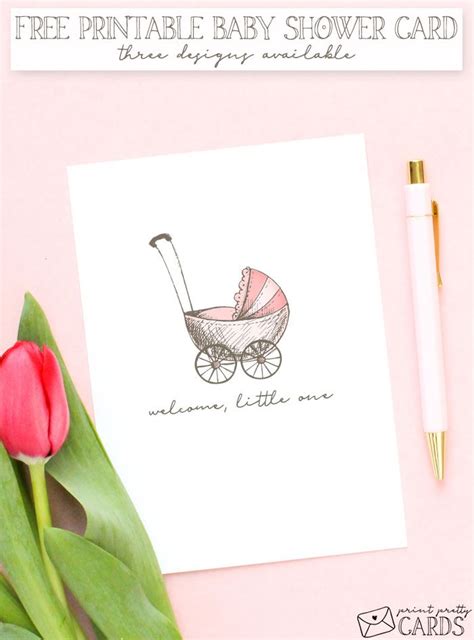 Card is component of dense, stiff paper or slender pasteboard. Free Printable Baby Shower Card in 2020 | Printable baby ...