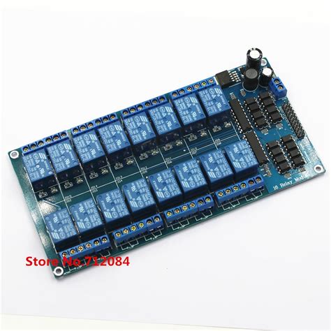 16 Sixteen Channel Relay Module Control Panel 12v With Optocoupler