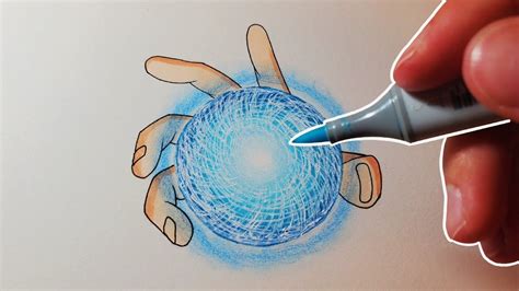 How To Draw Rasengan Step By Step Tutorial Youtube