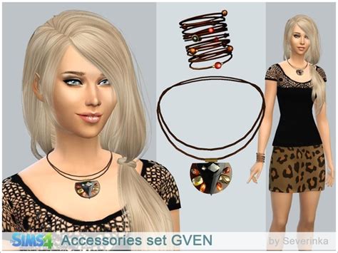 The Sims Resource Accessories Set Gven By Severinka Sims 4 Downloads