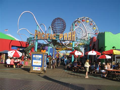 The Amusement Park Entrance On The Pier Amusement Park Sign