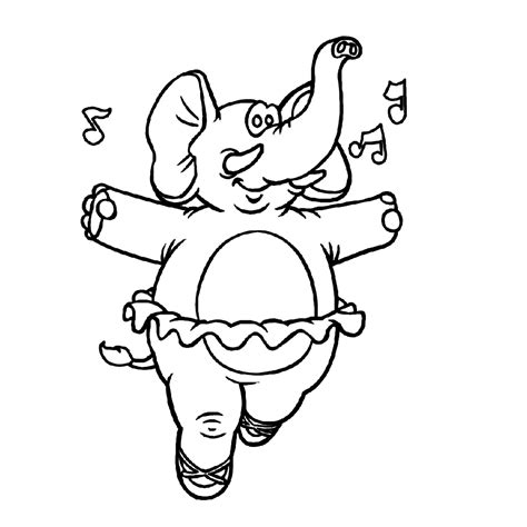 Pin van Tilla Verhoeven op ballet Olifant tekening, Olifant, Kleurplaten