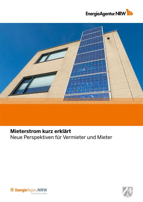Broschürenservice NRW Energieagentur Shop Mieterstrom kurz erklärt