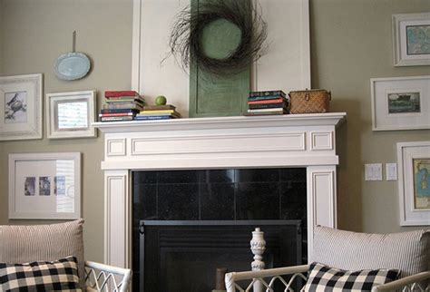 Before And After Mantel Covering The Tv Niche Above The